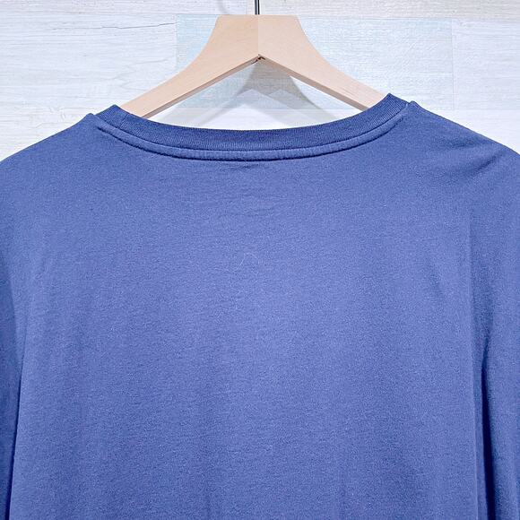 POLO Ralph Lauren Applique USA Flag Logo Jersey Tee Navy Blue Mens 2XLT 2XL Tall - Picture 6 of 7